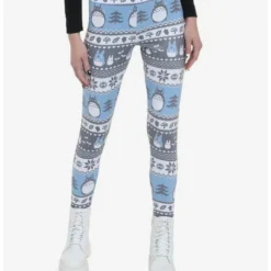 Hot Sale 🔥 Her Universe Studio Ghibli My Neighbor Totoro Holiday Fair Isle Leggings 🧨