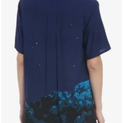 Best Sale 🧨 Her Universe Studio Ghibli My Neighbor Totoro Night Sky Oversized Girls Woven Button-Up ✨ -Studio Ghibli Shop 19296151 av2