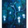 Discount 🎁 Studio Ghibli Princess Mononoke Kodama Throw Blanket ✨