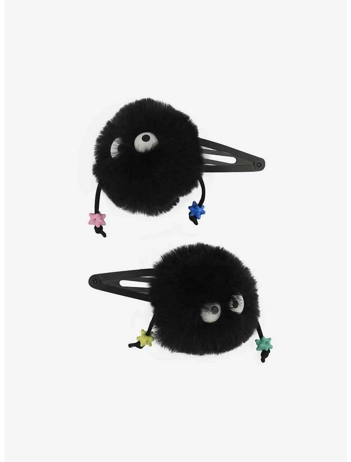 Flash Sale ✨ Studio Ghibli Spirited Away Soot Sprite Fuzzy Hair Clip Set ✔️ 2 Flash Sale ✨ Studio Ghibli Spirited Away Soot Sprite Fuzzy Hair Clip Set ✔️ - Image 2