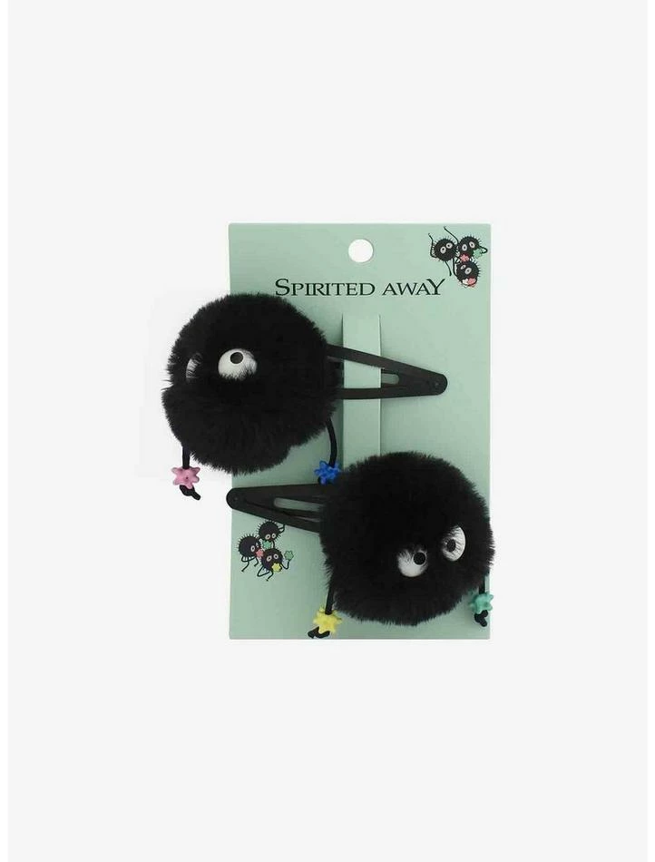 Flash Sale ✨ Studio Ghibli Spirited Away Soot Sprite Fuzzy Hair Clip Set ✔️ 1 Flash Sale ✨ Studio Ghibli Spirited Away Soot Sprite Fuzzy Hair Clip Set ✔️
