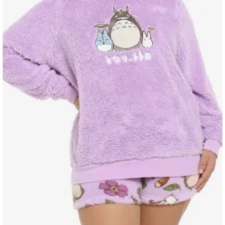 Top 10 💯 Studio Ghibli My Neighbor Totoro Fuzzy Girls Lounge Set Plus Size 🎉