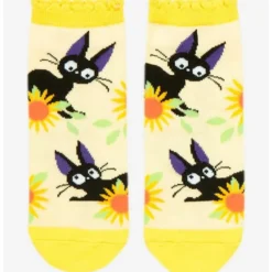 Discount 🛒 Studio Ghibli Kiki's Delivery Service Jiji Sunflower No-Show Socks 🎁
