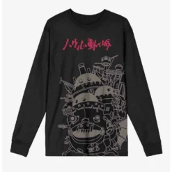 Hot Sale 🌟 Studio Ghibli Howl's Moving Castle Jumbo Print Long-Sleeve T-Shirt 😍